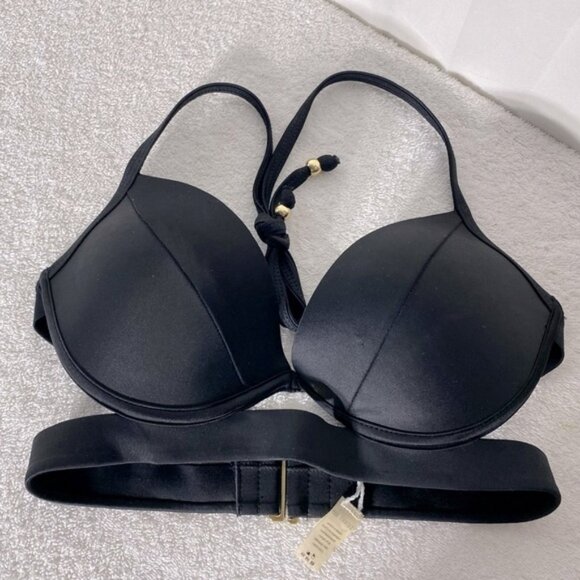 5/$25 Skinny Dip By Melissa Elegant Black Bikini Top S - Picture 1 of 5